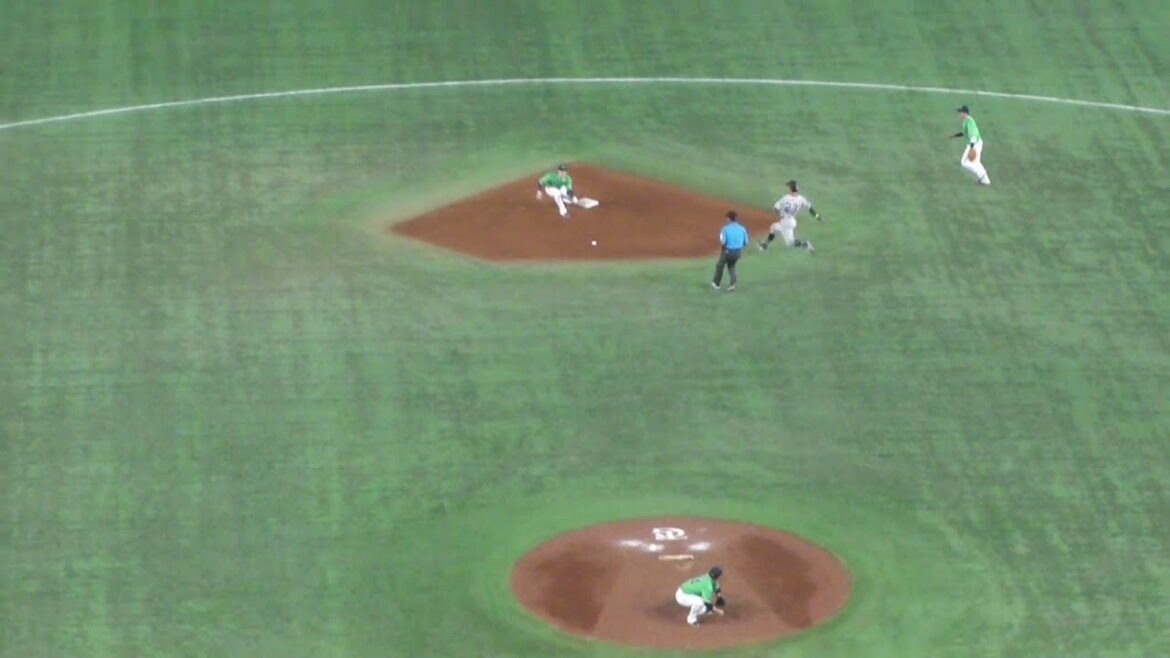 ヤクルト 松本直樹 ナイスプレーで三振ゲッツー 立岡宗一郎は盗塁失敗　巨人 vs ヤクルト　2024年6月22日(土) 東京ドーム