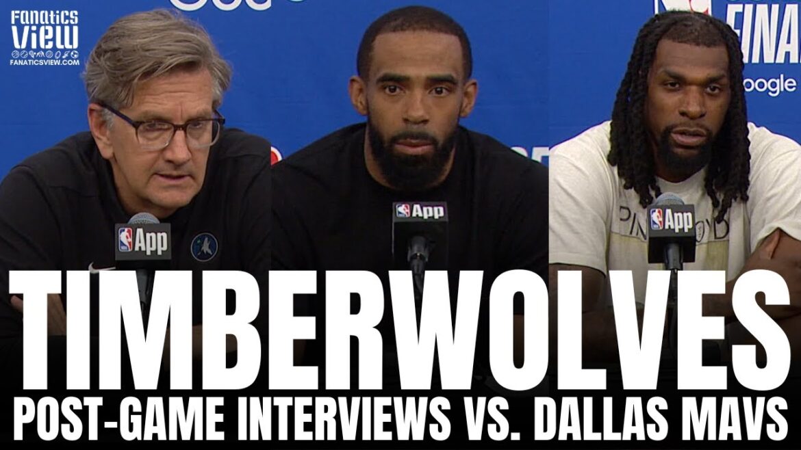 Naz Reid, Mike Conley & Chris Finch React to Luka Doncic Game Winning Shot, Wolves Down 0-2 vs. Mavs