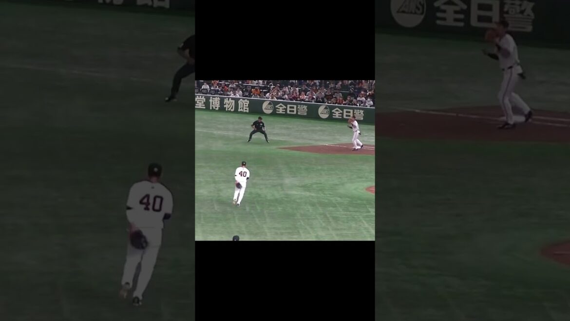 ソトの打球 中山礼都が上手い（ 読売ジャイアンツ対千葉ロッテマリーンズ2024年3月19日）