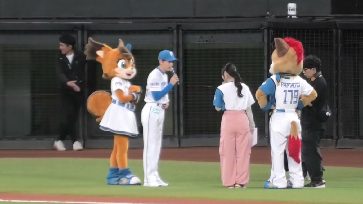 -2024.06.11-【NPB】交流戦ファーストピッチセレモニー #山崎育三郎さん 「大空と大地の中で」の熱唱付き 中日ドラゴンズ（vs北海道日本ハム）