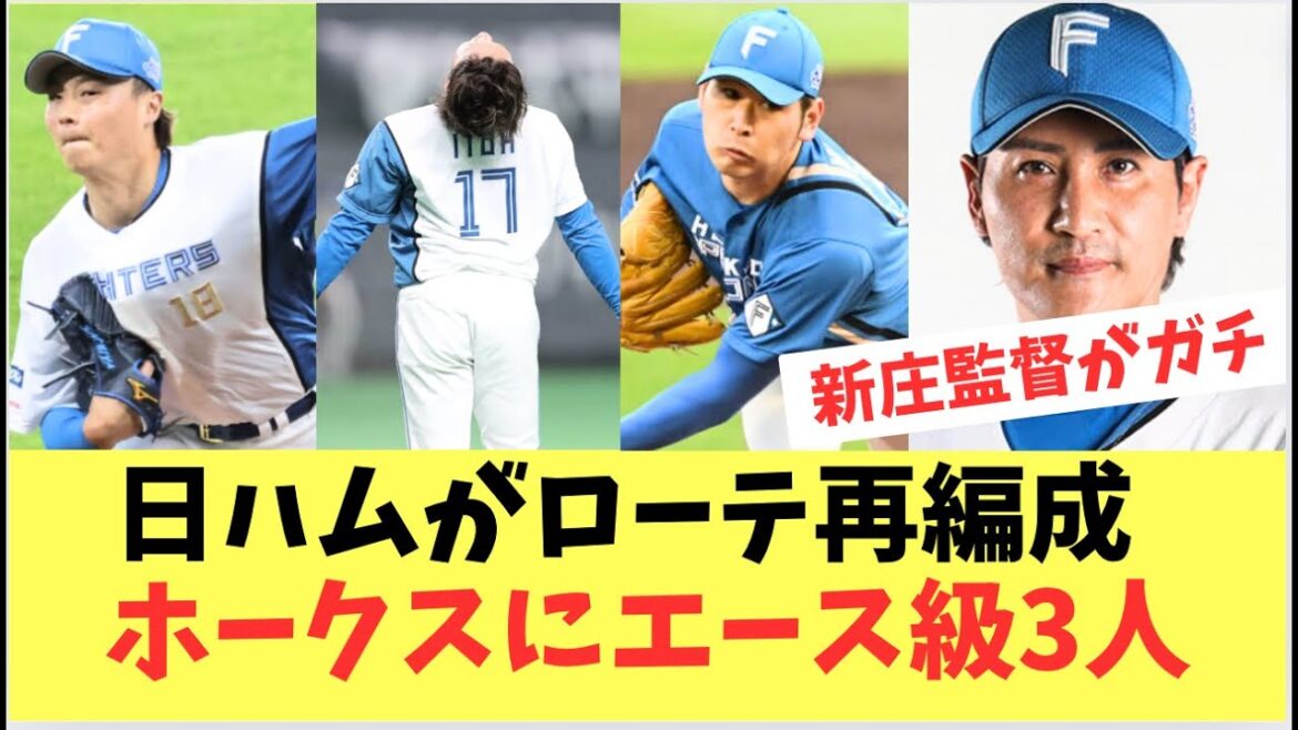 【ホークス】日ハムがローテ再編成！エース級3人ホークス包囲網