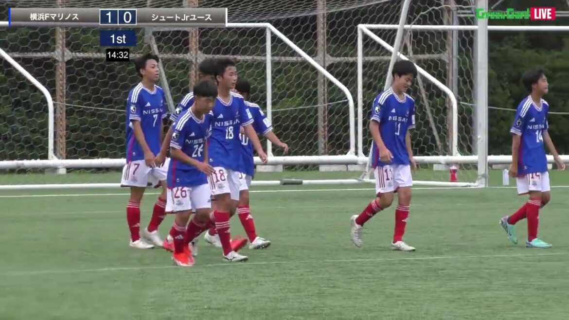 ハイライト【関東クラブユースU-15】準々決勝　横浜Fマリノス vs シュートJrユース　第30回 関東クラブユースサッカー選手権U-15大会スタメン概要欄掲載