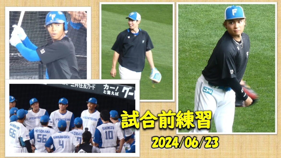 【20240623】試合前練習まとめ動画　＃伊藤大海＃宮西尚生＃田中正義＃山本拓実＃水谷瞬＃金村尚真＃進藤勇也＃松本剛