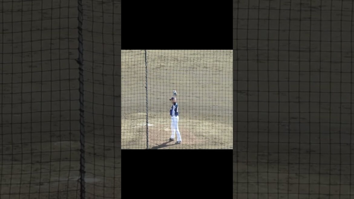 ライオンズ中村祐太ピッチングフォーム［読売ジャイアンツ対 西武ライオンズ 2軍 2024年3月10日］