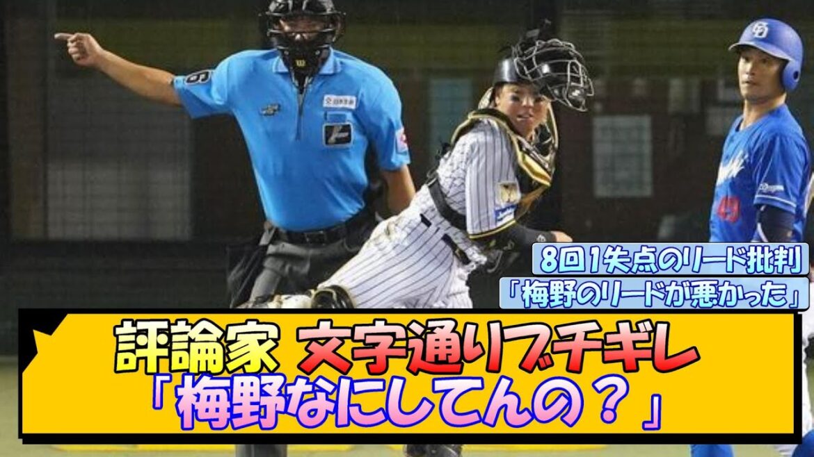 評論家 文字通りブチギレ「梅野なにしてんの?」【なんJ/2ch/5ch/ネット 反応 まとめ/阪神タイガース/岡田監督/梅野隆太郎/才木浩人】 評論家 文字通りブチギレ「梅野なにしてんの?」【なんJ/2ch/5ch/ネット 反応 まとめ/阪神タイガース/岡田監督/梅野隆太郎/才木浩人】