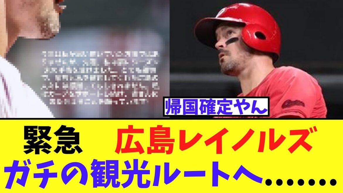 【悲報】広島レイノルズさん　インスタで衝撃のストーリーを載せカープファンブチギレ案件..