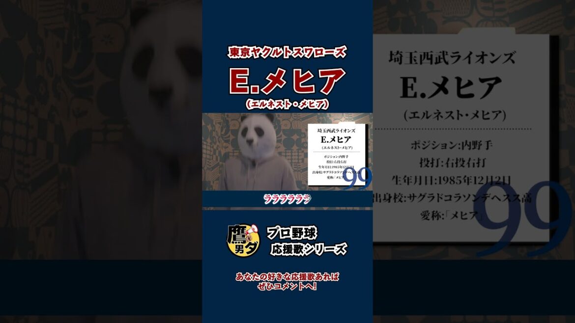 【応援歌】E.メヒア(埼玉西武ライオンズ)