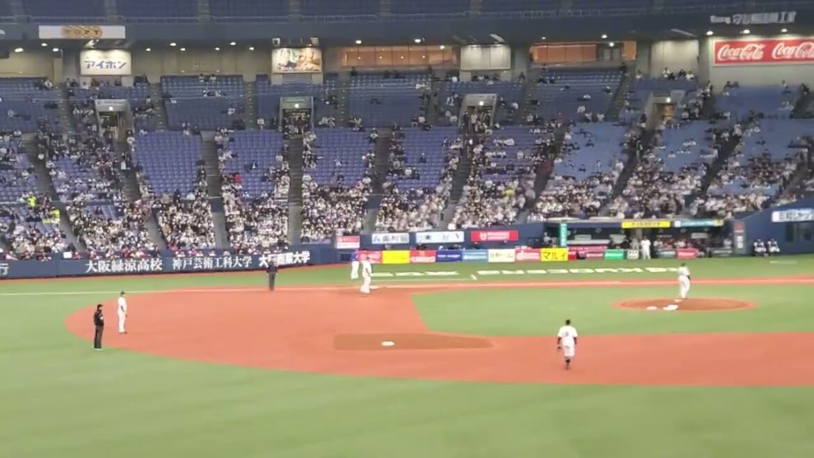 20240306　突撃！突撃【大島洋平 応援歌】　中日ﾄﾞﾗｺﾞﾝｽﾞ　1回表@京ｾﾗﾄﾞｰﾑ大阪･ﾚﾌﾄ外野下段 ｵｰﾌﾟﾝ戦