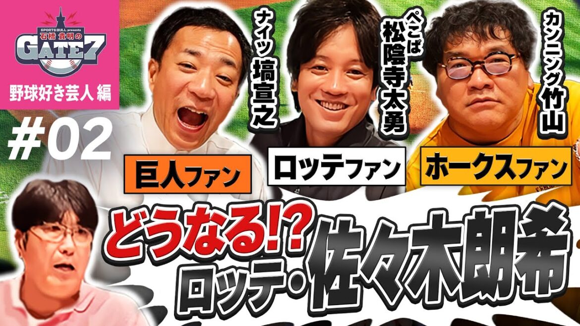 【野球好き芸人が集結!!】どうなるロッテ?どうする佐々木朗希?『石橋貴明のGATE7』 【野球好き芸人が集結!!】どうなるロッテ?どうする佐々木朗希?『石橋貴明のGATE7』