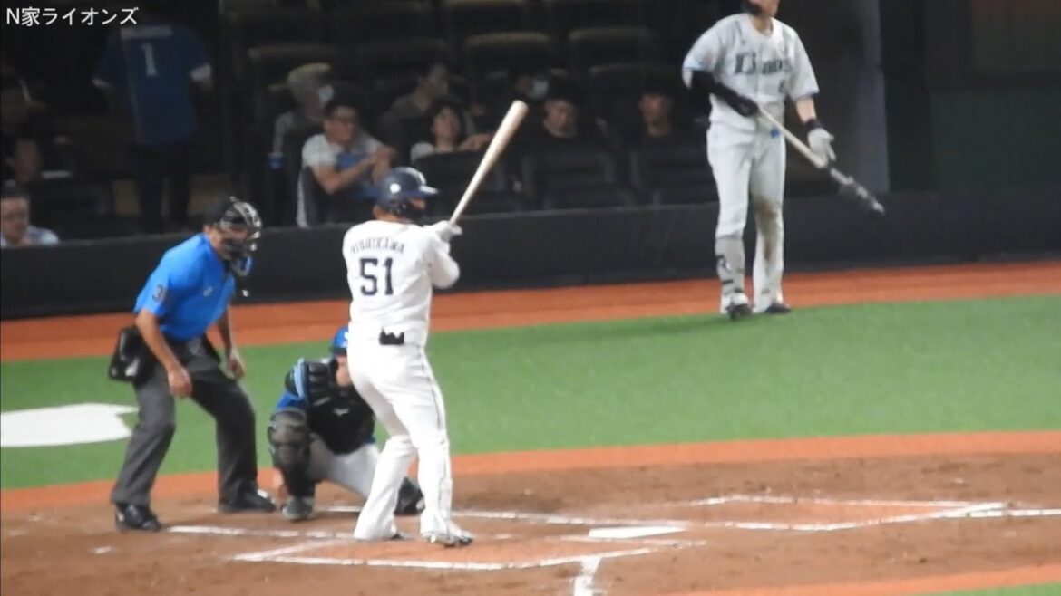 西川愛也代打起用に応えるヒット！2024/06/25 西武対日本ハム【埼玉西武ライオンズ】【北海道日本ハムファイターズ】【ベルーナドーム】