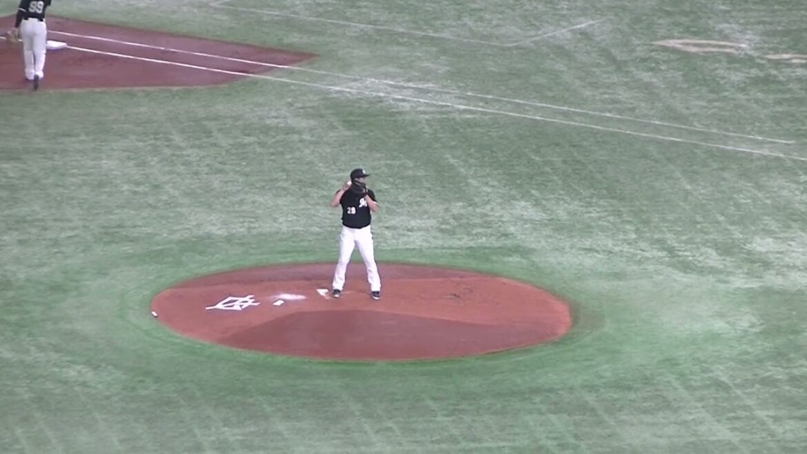 【野球選手フォーム集】マリーンズ西野勇士の投球フォーム（2024年6月6日 読売ジャイアンツ対 千葉ロッテマリーンズ）