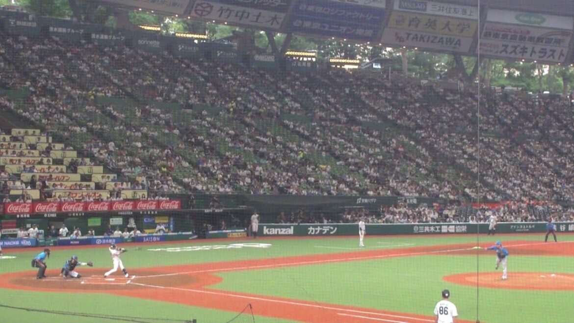 西武 岸潤一郎 先制のタイムリーツーベースヒット　西武 vs 日本ハム　2024年6月25日(火) ベルーナドーム