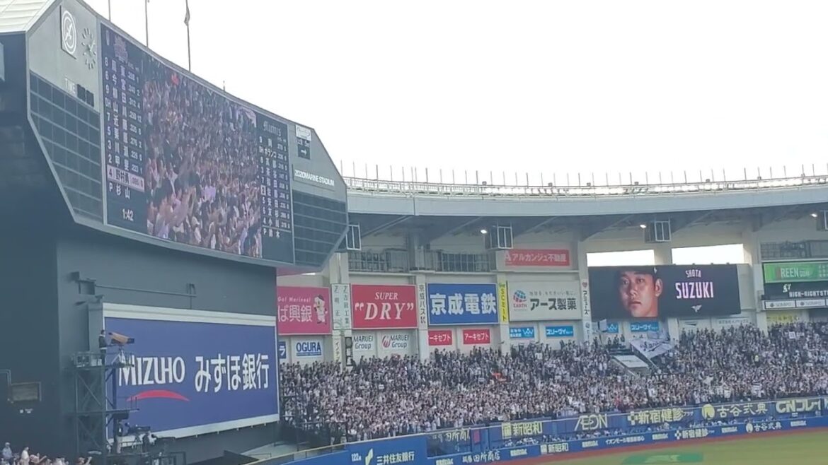 20240525　今季絶好調の鈴木昭汰が登板！　9回表　千葉ﾛｯﾃﾏﾘｰﾝｽﾞ@ZOZOﾏﾘﾝｽﾀｼﾞｱﾑ･外野ﾚﾌﾄ