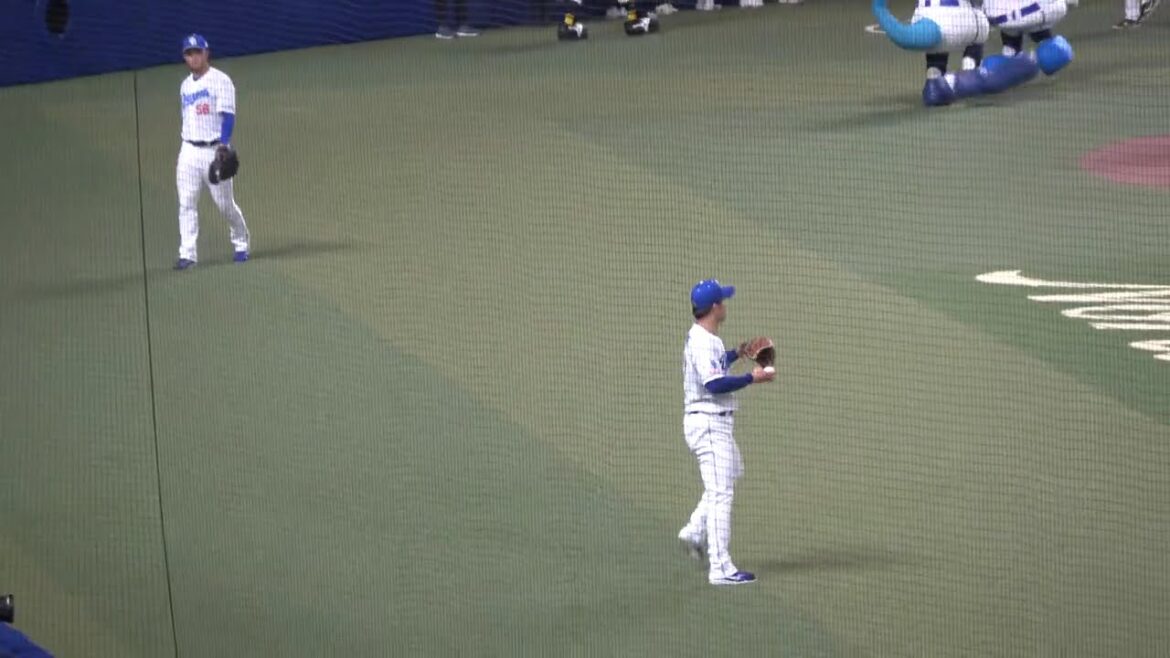 中日ドラゴンズ 柳裕也投手 投球練習 2024/6/6 VS 福岡ソフトバンクホークス