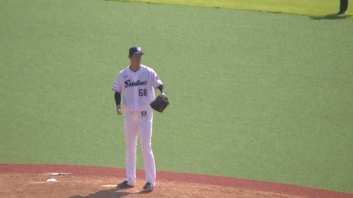 【野球選手フォーム集】ヤクルト丸山翔大の投球フォーム（2024年6月14日 ヤクルトスワローズ対 日本ハムファイターズ）