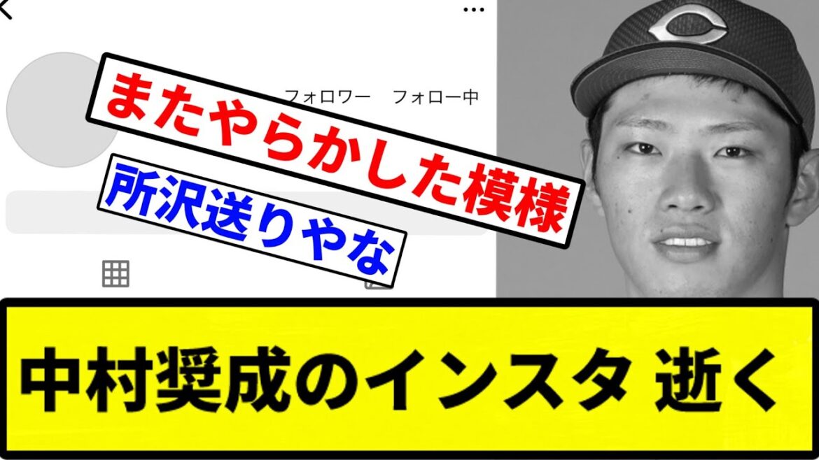 【俺 いいねしたけど知ってる？】中村奨成のインスタ 逝く【プロ野球反応集】【1分動画】