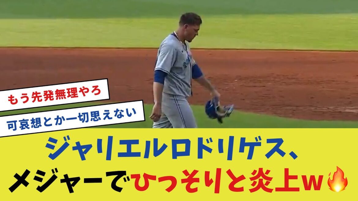 ジャリエルロドリゲス、メジャーでひっそりと炎上🔥【プロ野球反応集】