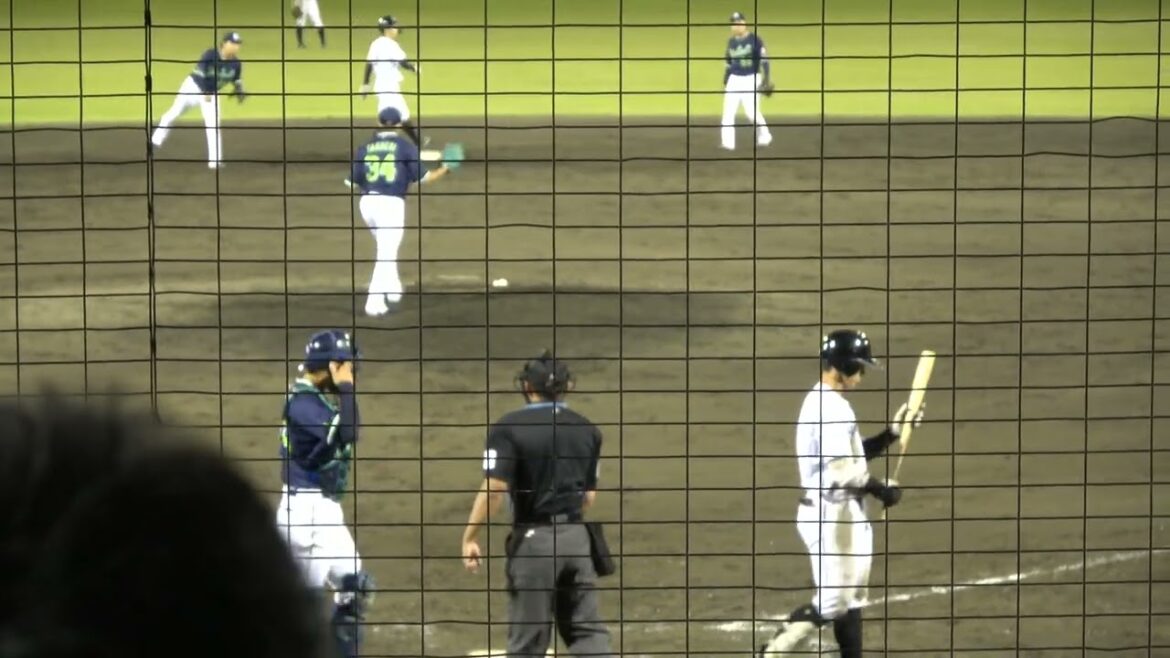 くふうハヤテベンチャーズ 富山太樹選手 第4打席 空振り三振 VS 東京ヤクルトスワローズ 田口麗斗投手 2024/5/14 草薙球場