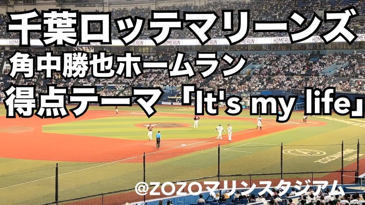 千葉ロッテマリーンズ 角中HR〜得点テーマ「It's my life」
