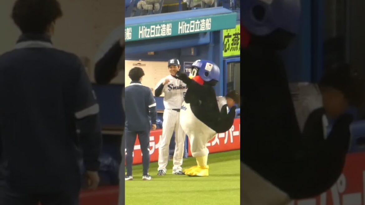 24/4/25 ヒーロー（川端慎吾）とぱちりするつば九郎 #Shorts