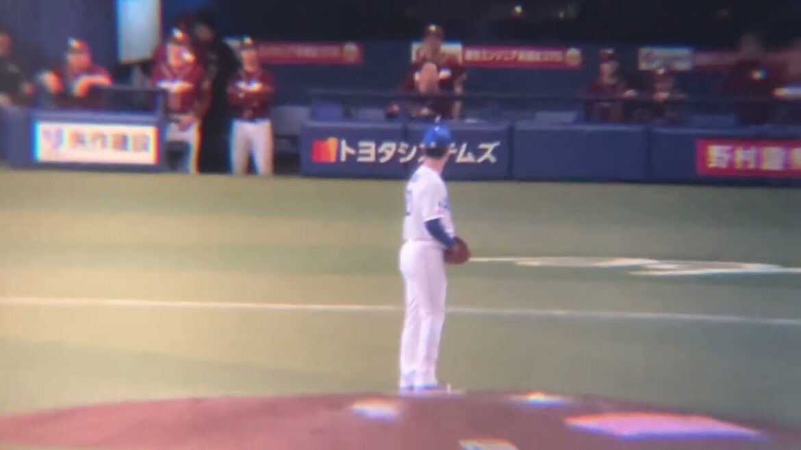 阿部をセカンドゴロに打ち取る清水(2024/6/9)