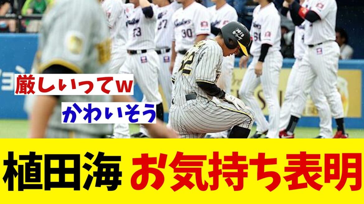 阪神・植田海　お気持ち表明wwwww【野球情報】【2ch 5ch】【なんJ なんG反応】【野球スレ】