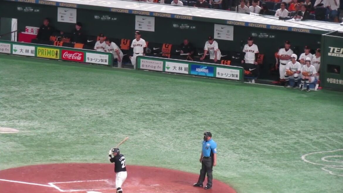 田村龍弘ヒットで無死一二塁 巨人ベンチ阿部監督の様子＜読売ジャイアンツ対 千葉ロッテマリーンズ2024年6月6日＞