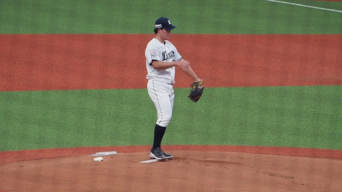 2024.06.22 埼玉西武-千葉ロッテ(ベルーナドーム) 與座海人 投球シーン