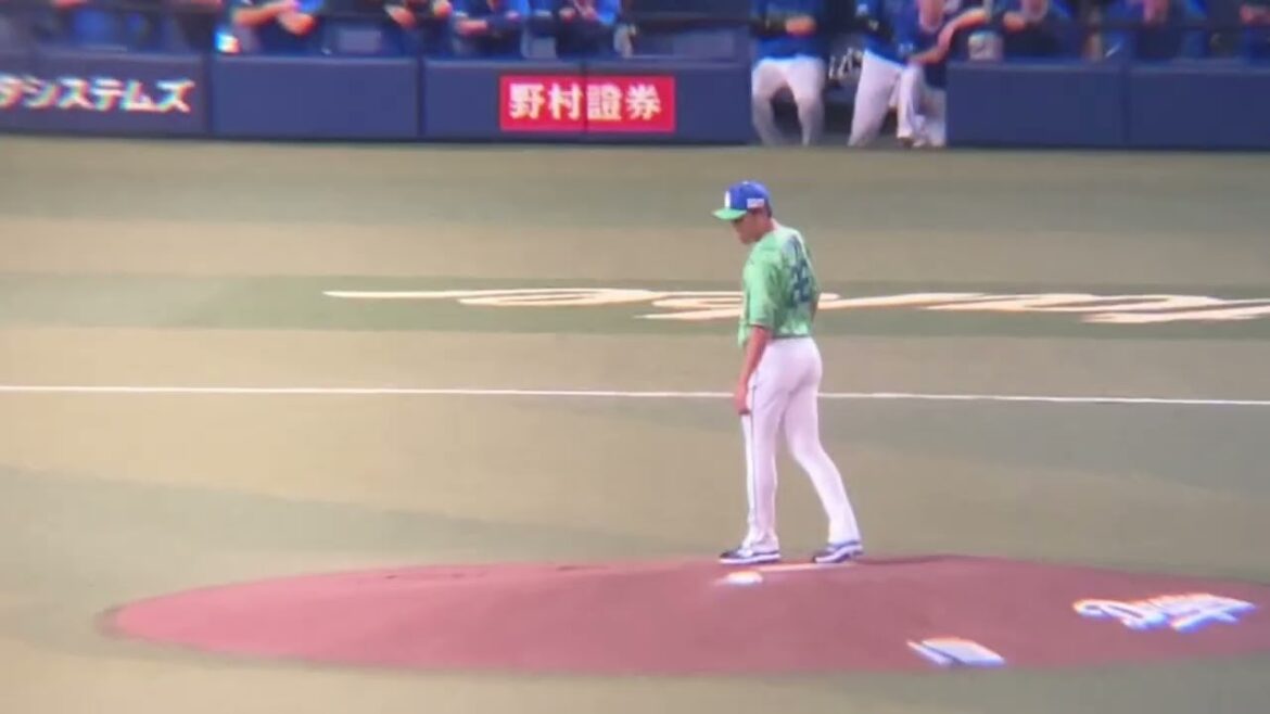 大野雄大からチーム初ヒットを放つ渡会(2024/6/29)