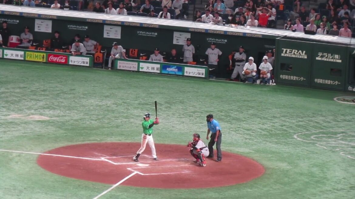 川端慎吾がヒットも西川遥輝が凡退の時の巨人ベンチの反応など（2024年6月22日 読売ジャイアンツ対ヤクルトスワローズ）