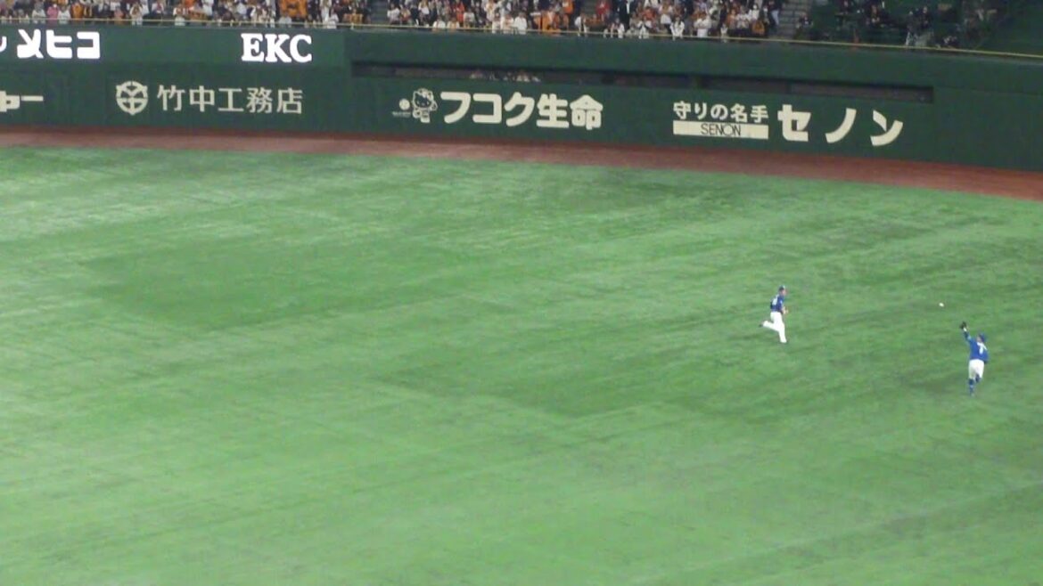 中日 岡林勇希 ナイスプレー　巨人 vs 中日　2024年4月24日(水)