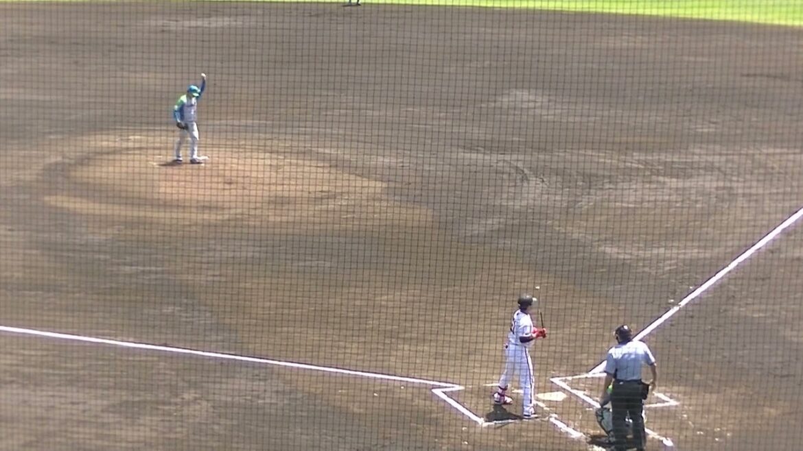 3番に入った増田陸 2025年のドラフト候補 尾崎完太に打ち取られる（読売ジャイアンツ2軍 対 セガサミー2024年6月19日）