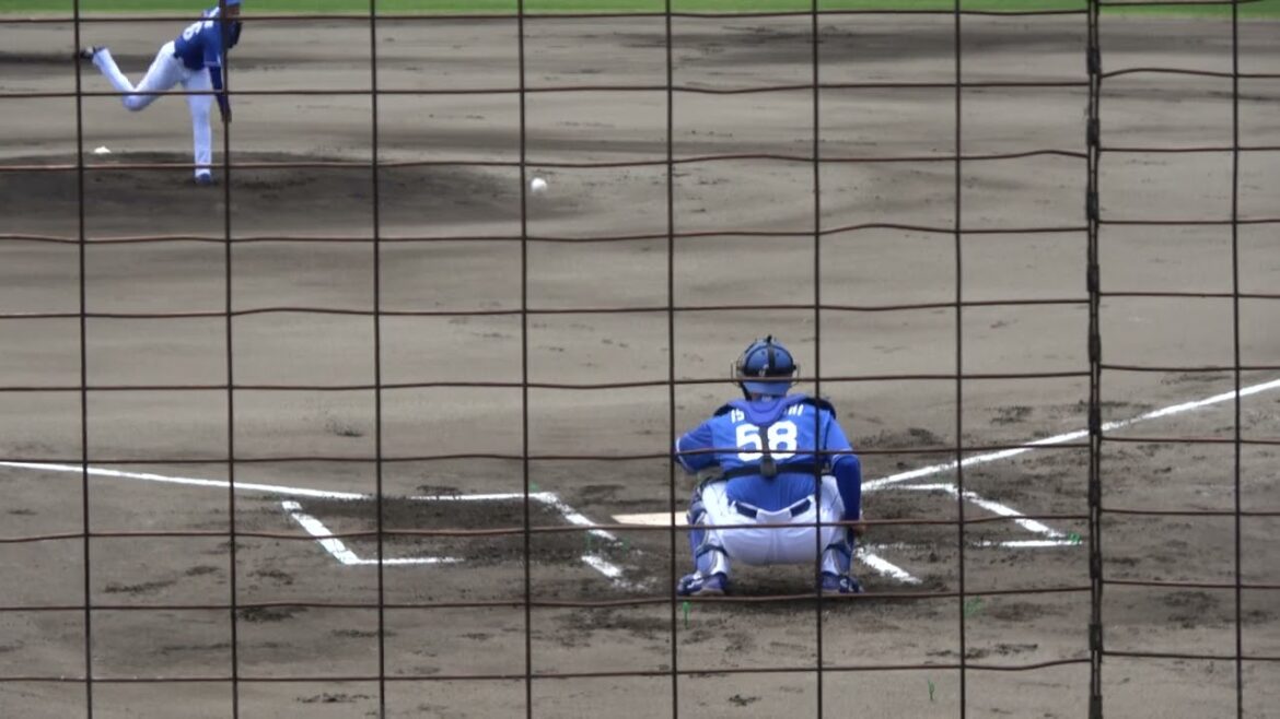中日ドラゴンズ 松木平優太投手 投球練習 2024/6/29 浜松球場