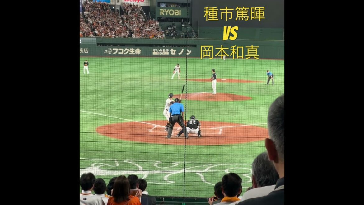 ピンチで三振を奪う種市篤暉　打者岡本和真　 #野球 #マリーンズ #千葉ロッテマリーンズ