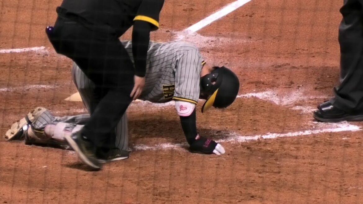 死球でベンチに下がる木浪聖也 と 甲斐拓也の気遣い～2024.6.15(ソフトバンクvs阪神 交流戦)