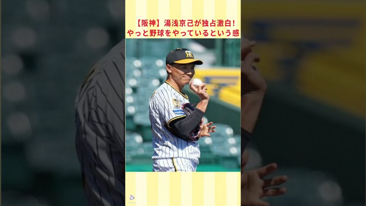 阪神・湯浅京己が独占激白！「やっと野球をやっているという感じ」