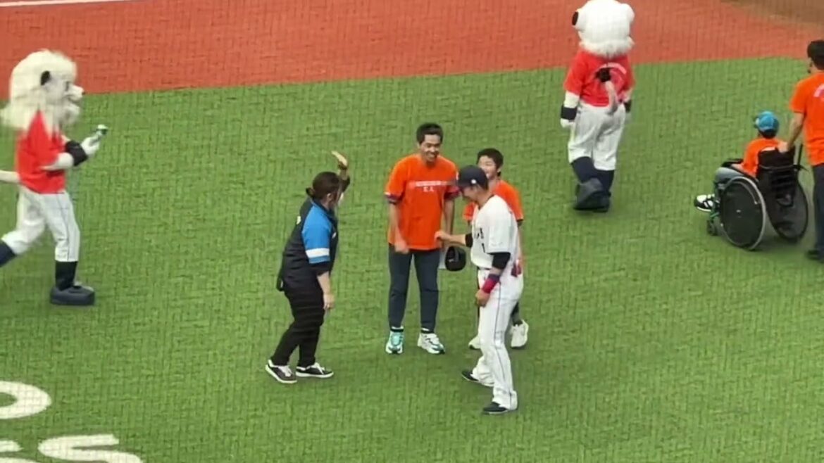 今日は オレンジリボン運動デーバージョン！ ライオンズ試合開始スタメン選手登場→ファンクラブ会員少年の始球式【西武vsDeNA】2024/6/15 セパ交流戦17戦目