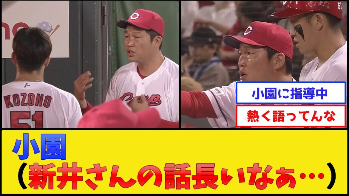 カープ新井監督、試合中にめちゃくちゃ指導し始める【広島東洋カープ】【プロ野球なんJ 2ch プロ野球反応集】