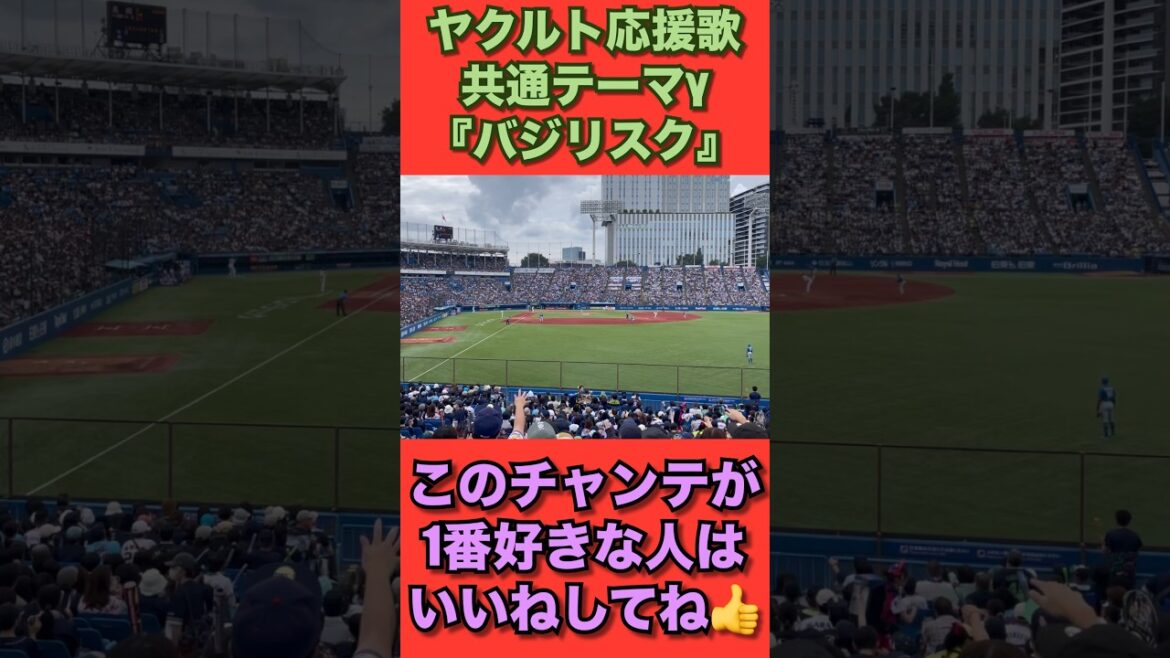 東京ヤクルトスワローズ応援歌『共通テーマγ』通称バジリスク。このチャンステーマが1番好きな人はいいねしてね👍　#swallows #ヤクルト　#スワローズ　#ヤり返せ　#共通テーマγ #バジリスク