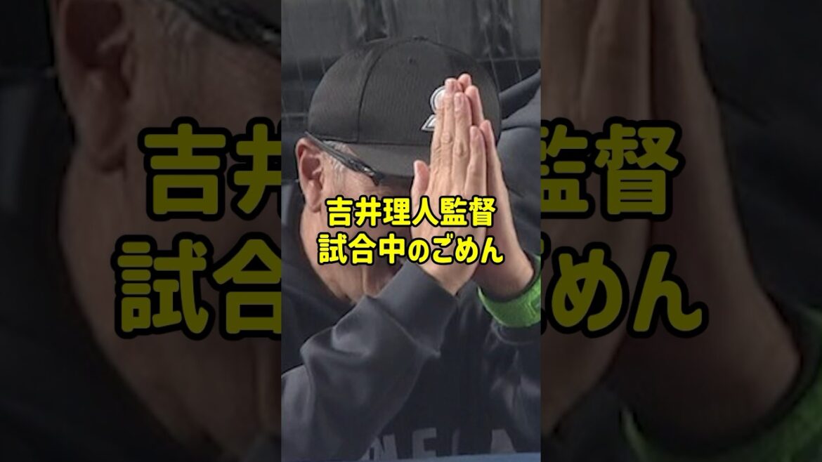 吉井理人監督の試合中のごめん #野球 #ロッテ#ソフトバンク#吉井理人#安田尚憲 吉井理人監督の試合中のごめん #野球 #ロッテ#ソフトバンク#吉井理人#安田尚憲