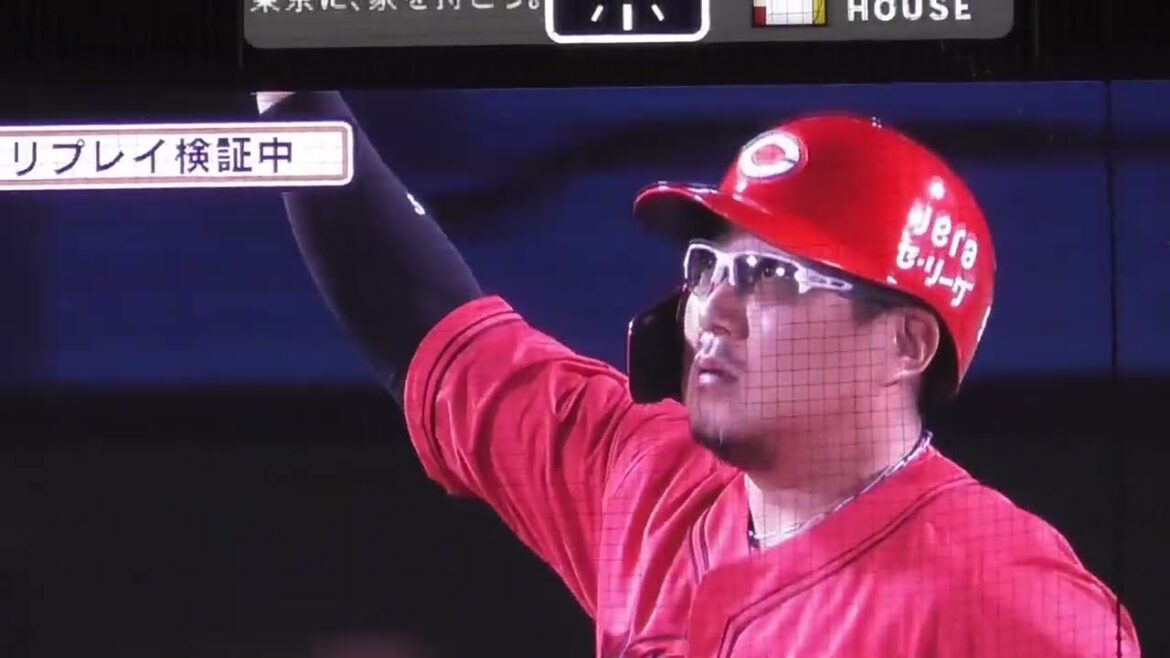 代打まっちゃん、本塁打確信ポーズ！リプレイ検証でもファール判定！2024年4月25日