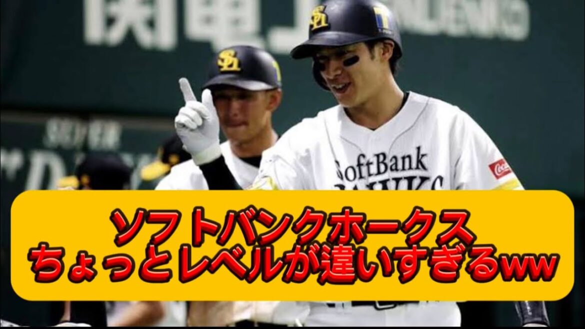 ソフトバンクホークスちょっとレベルが違いすぎるwww