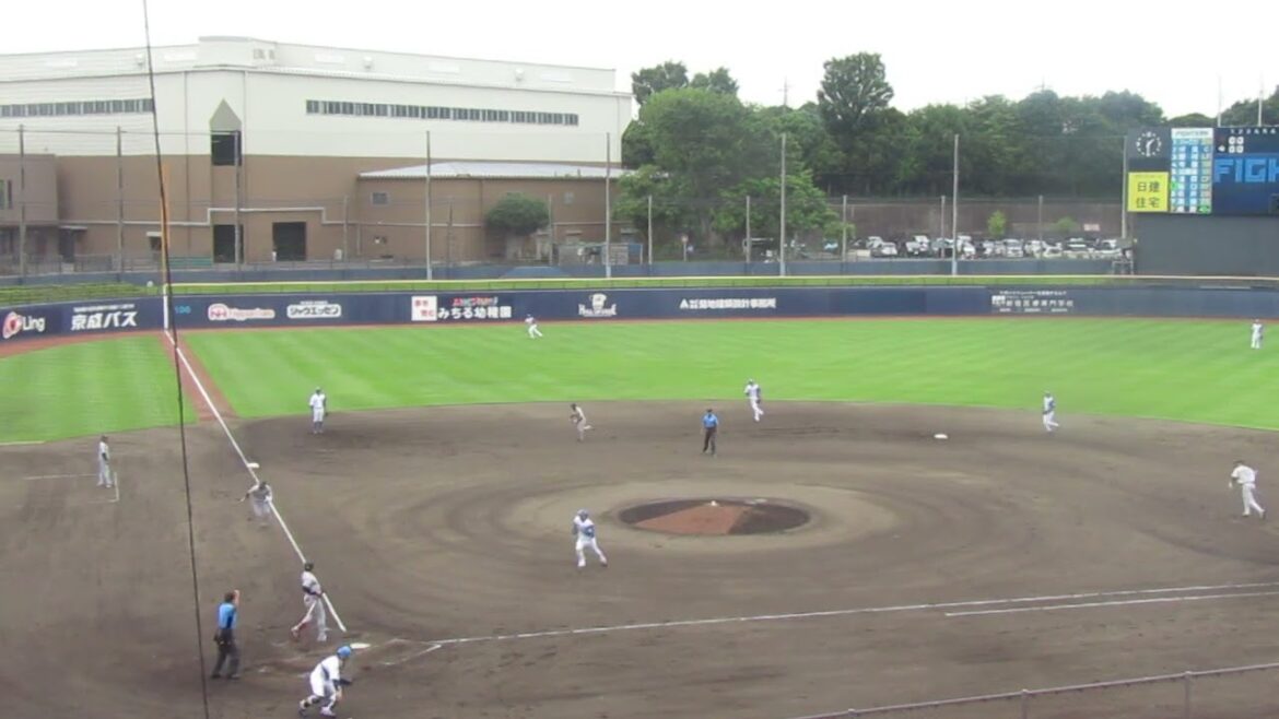 満塁のチャンス 中山礼都ホームへ突っ込むが伏見寅威が冷静に対処＜日本ハムファイターズ対 読売ジャイアンツ2024年6月25日＞