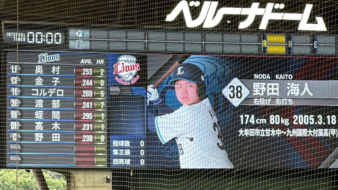 【こちらはファームの映像です】現在6連勝中で首位！ライオンズ試合前スタメン発表【西武vs日本ハム】2024/7/2