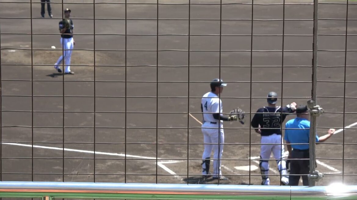 くふうハヤテベンチャーズ 西川僚祐選手 第1打席 ライトフライ VS オリックスバファローズ 佐藤一磨投手 ちゅーるスタジアム