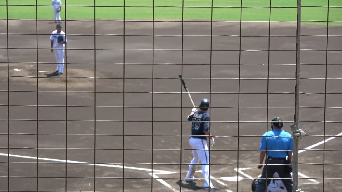 オリックスバファローズ 廣岡大志選手 第1打席 レフトフライ VS くふうハヤテベンチャーズ 竹内奎人投手 2024/7/4 ちゅーるスタジアム