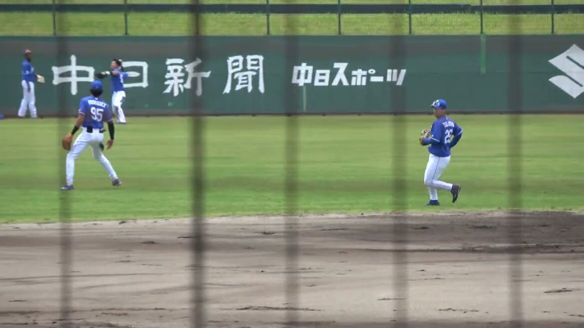 くふうハヤテベンチャーズ 増田将馬選手 左中間へのスリーベースヒット 三塁打 第1打席 VS 中日ドラゴンズ 松木平優太投手 2024/6/29 浜松球場