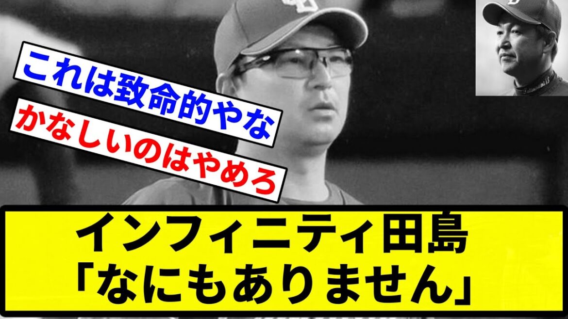 【機皇帝田島】田島慎二（防御率∞）「なにもありません」【プロ野球反応集】【1分動画】