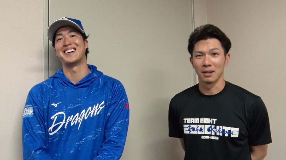 Chunichi-Dragons: 【#一緒にどらほー】同学年には負けられない! #梅津晃大 投手& #福永裕基 選手と歓喜の共有🎉「パパHR打ったよ!」#板山祐太郎 選手も登場📹 #Dragons_Inside 【#一緒にどらほー】同学年には負けられない! #梅津晃大 投手& #福永裕基 選手と歓喜の共有🎉「パパHR打ったよ!」#板山祐太郎 選手も登場📹 #Dragons_Inside