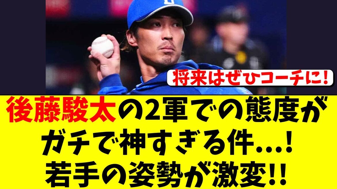 【中日】後藤駿太の2軍での姿勢が神すぎて、若手が大成長! 【中日】後藤駿太の2軍での姿勢が神すぎて、若手が大成長!
